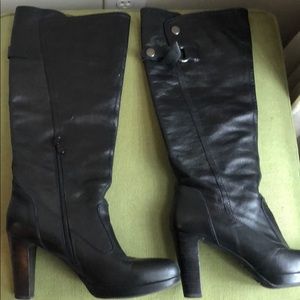 Tall black boots purchased in Italy